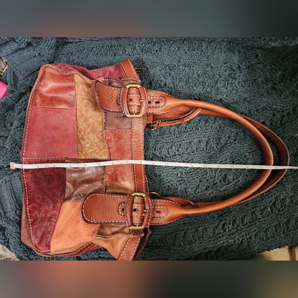 Vintage Fossil Patchwork Shoulder Bag - Picture 15 of 16